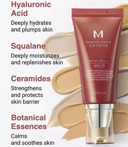 Missha M Perfect Cover BB Cream SPF42 PA+++   50ml