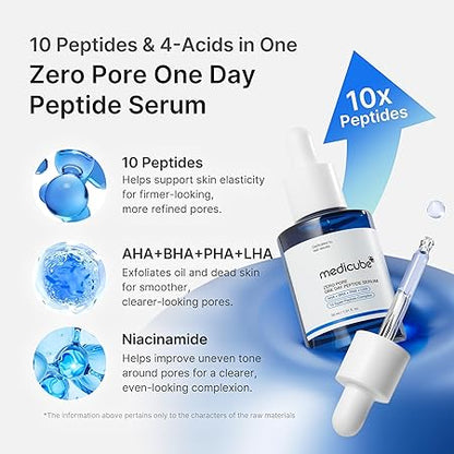 Medicube Zero Pore One Day Peptide Serum 30ml