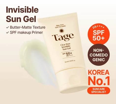 Tage Cica-Tree Invisible Sun Gel SPF50+ PA++++  50ml