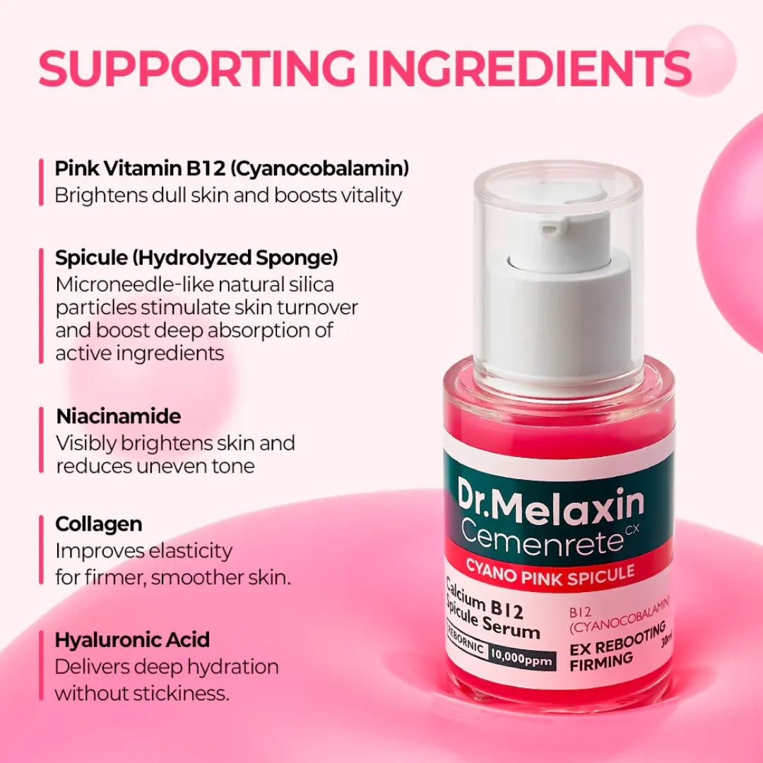 Dr. Melaxin Calcium CX Cemenrete Cyano Pink Spicule Serum 30ml