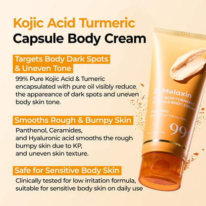 Dr. Melaxin Kojic Acid Turmeric Capsule Body Cream 200ml