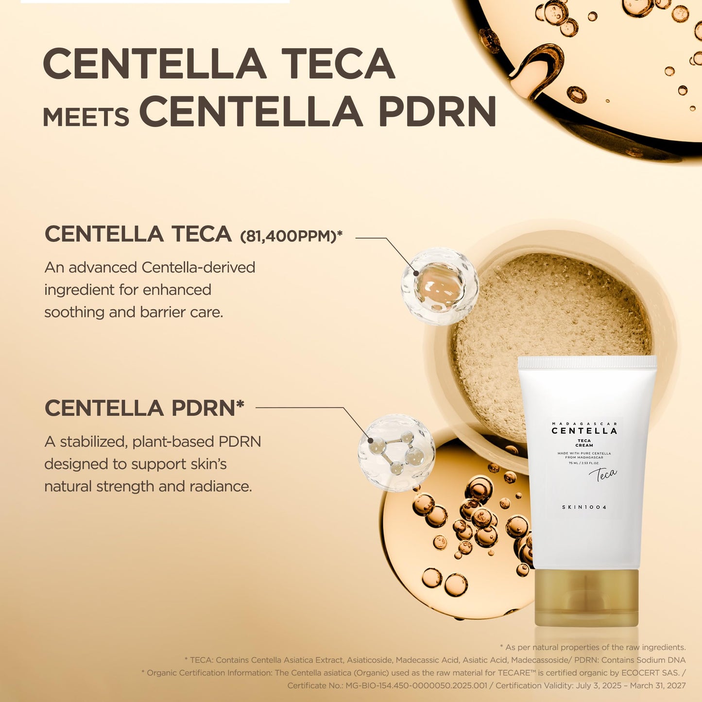 SKIN1004 Madagascar Centella TECA Cream Crème 75ml