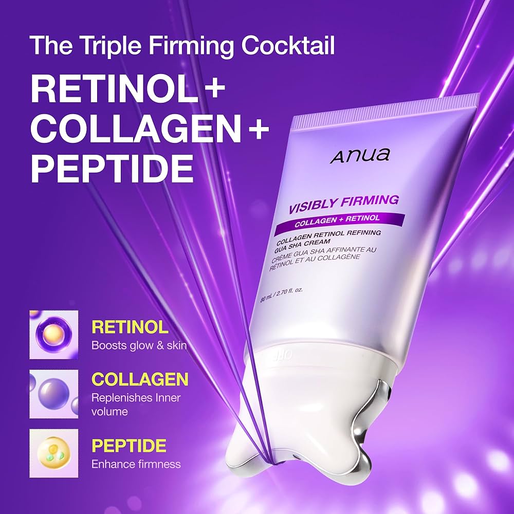 Anua Visibly Firming Collagen + Retinol Refining Gua Sha Cream 80 ml
