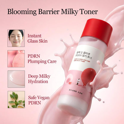 Round Lab Camellia Deep Collagen PDRN Milky Toner 150 ml