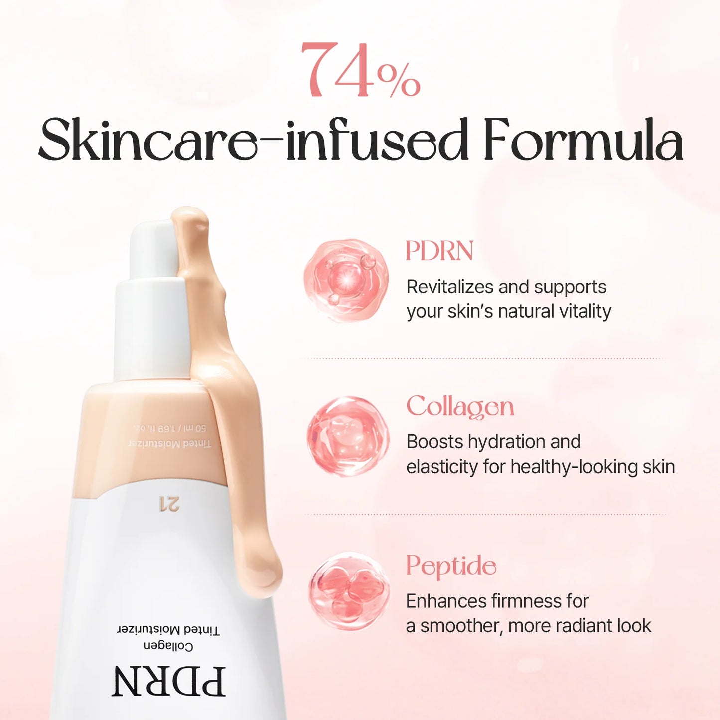 Mixsoon PDRN Collagen Tinted Moisturizer 50 ml