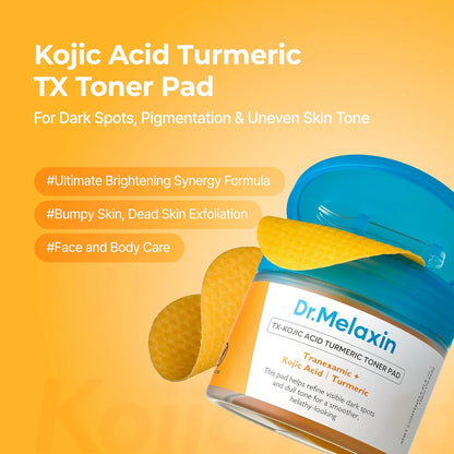 Dr. Melaxin TX-Kojic Acid Turmeric Toner Pad 190 ml (70 Pads)