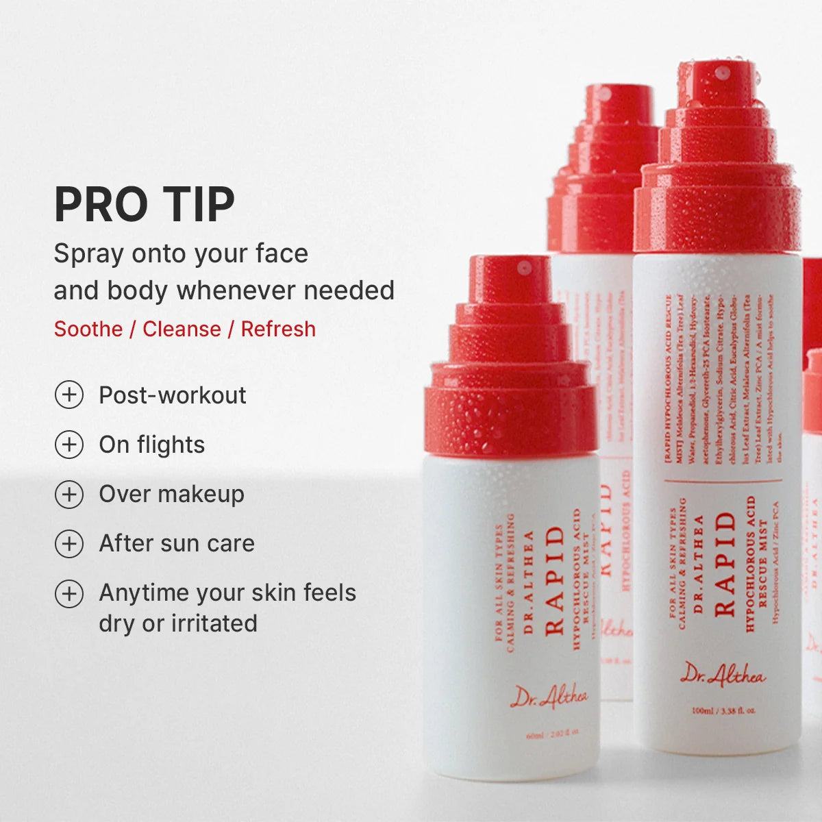 Dr. Althea Rapid Hypochlorous Acid Rescue Mist 100ml