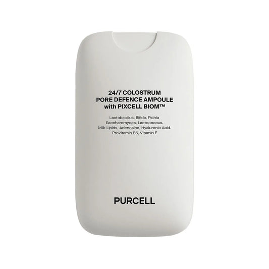 Purcell 24/7 Colostrum Pore Defence Ampoule packaging on a white background