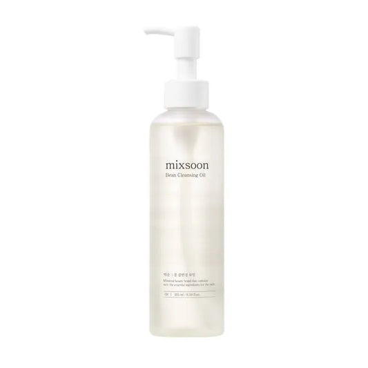 Bottle of mixsoon skin cleansing oil on a white background