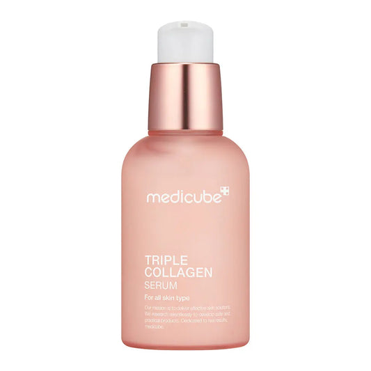 Medicube Triple Collagen Serum bottle on a white background