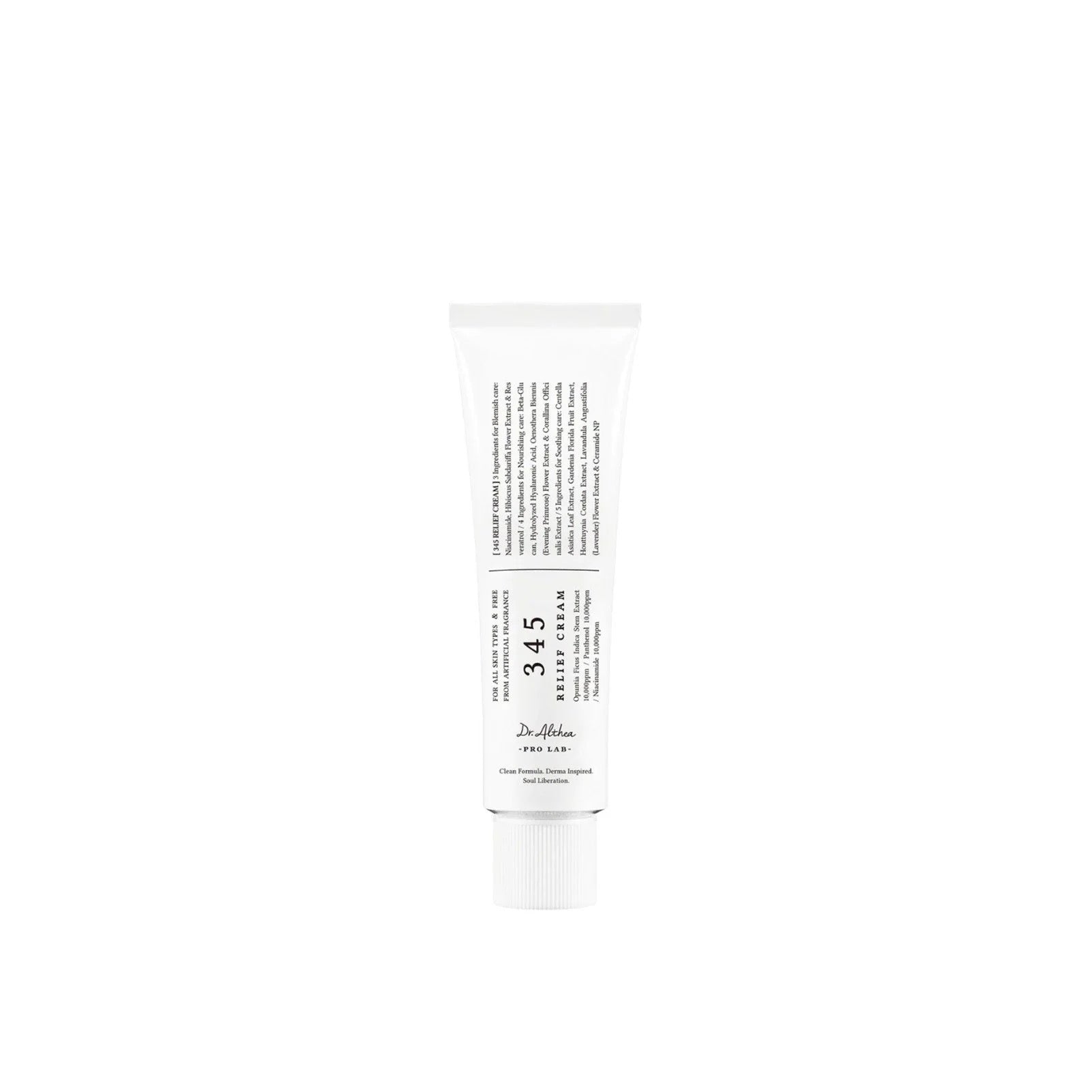 White tube of Dr. Hauschka cream on a white background