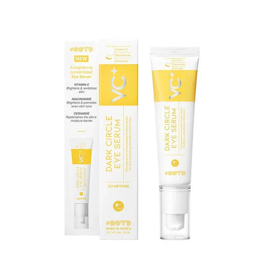 VC+ Dark Circle Eye Serum with packaging on a white background