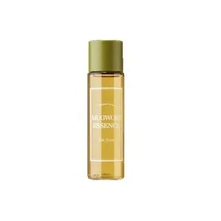 Skincare bottle labeled 'Essence' on a white background
