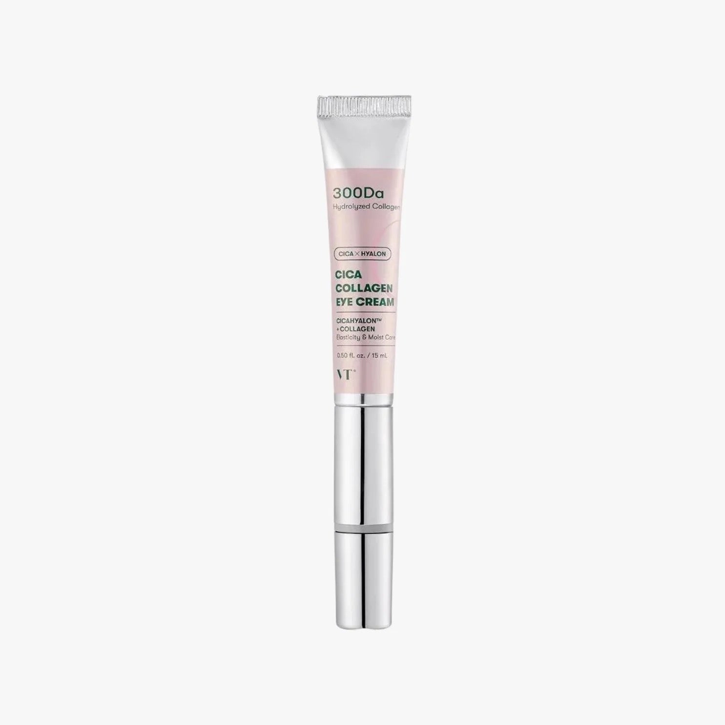 Tube of eye cream with visible branding on a white background