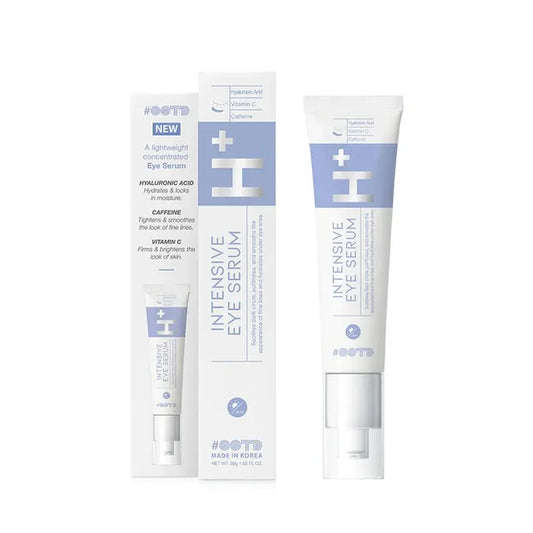 Two tubes of Intensive Eye Serum on a white background