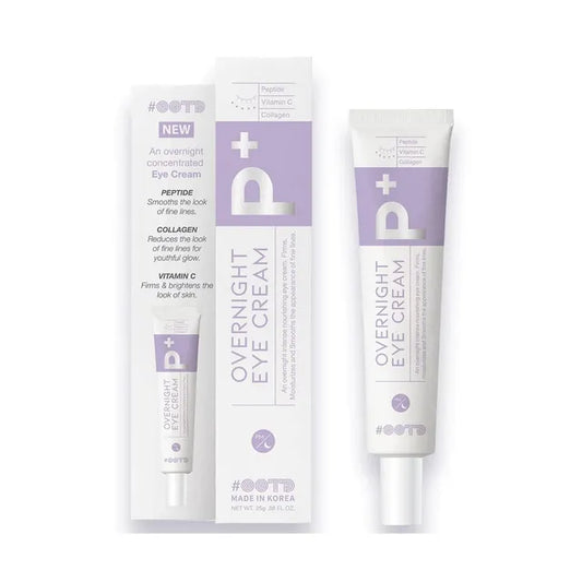 Two tubes of P+ Overnight Eye Cream on a white background