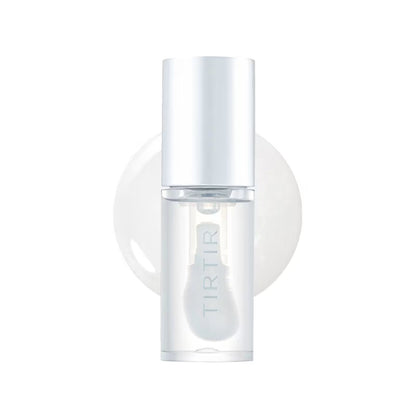 Clear bottle with a white cap on a white background