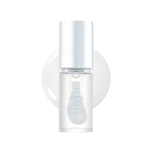 Clear bottle with a white cap on a white background