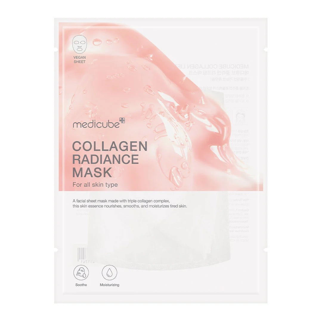 Medicube Collagen Radiance Mask packaging on a white background