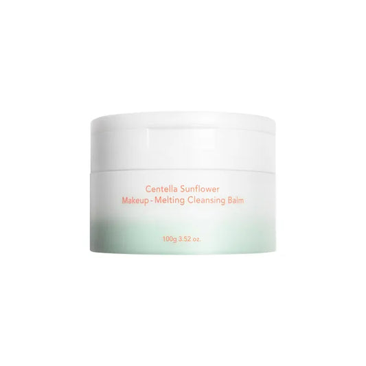 Makeup Melting Cleansing Balm container with text on a white background