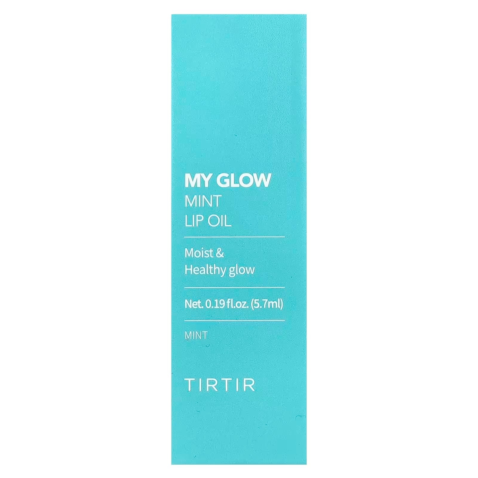 TIRTIR My Glow Mint Lip Oil packaging on a white background