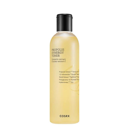 Cosrx Propolis Synergy Toner bottle on a white background