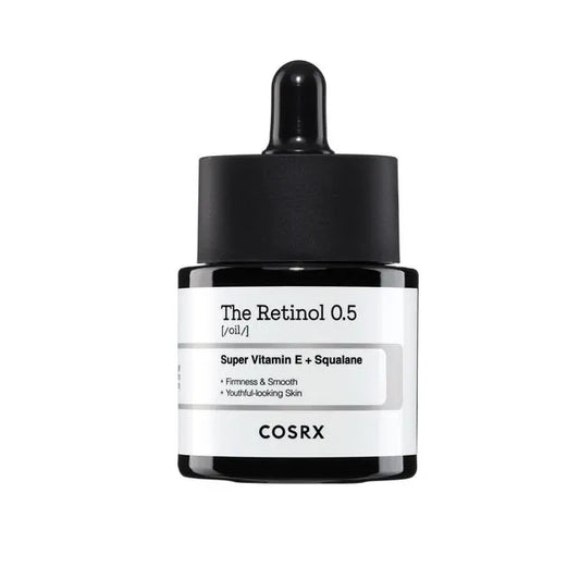 Cosrx skincare serum bottle with dropper on a white background