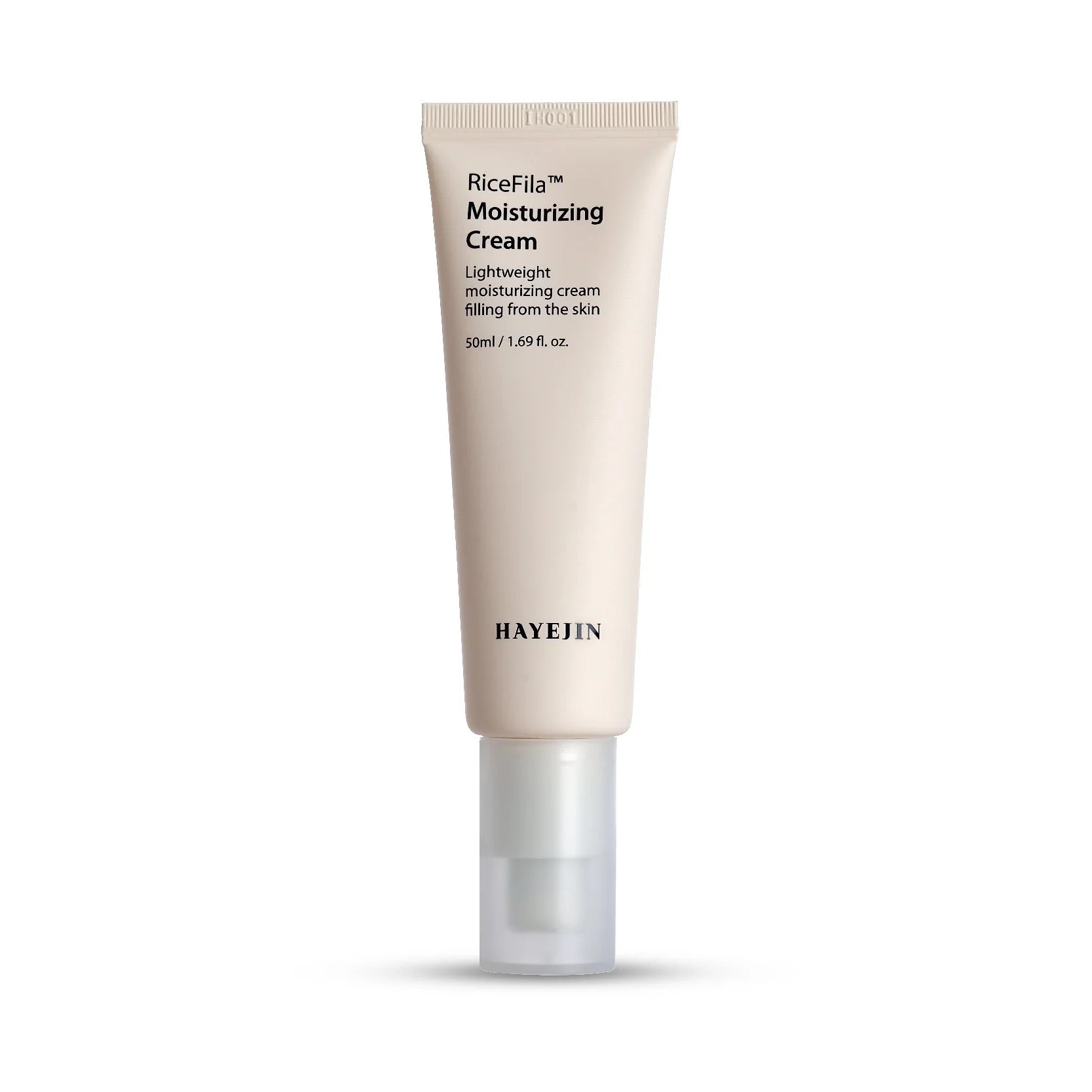 Hayeun RiceFila Moisturizing Cream tube on a white background