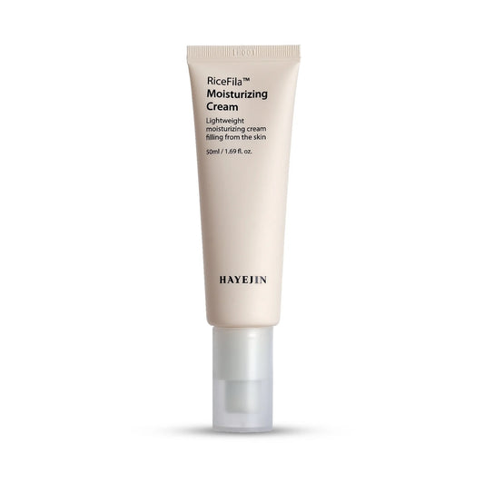 Hayeun RiceFila Moisturizing Cream tube on a white background