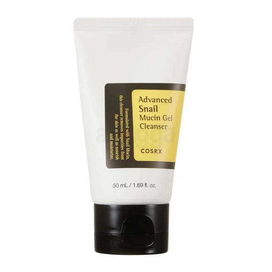 Cosrx Advanced Snail Mucin Gel Cleanser tube on a white background