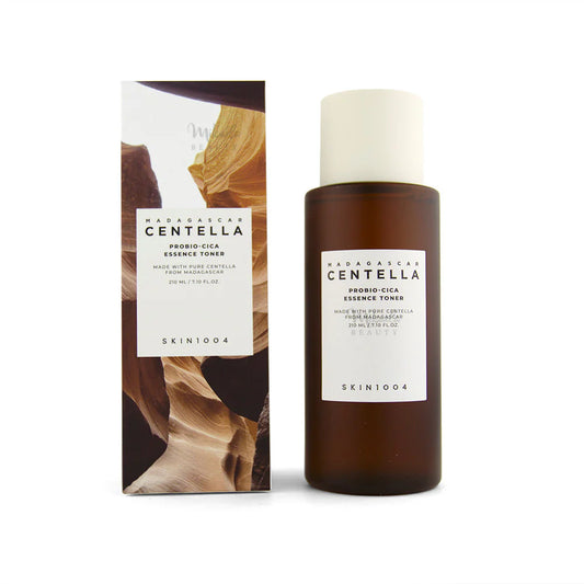 SKIN1004 Madagascan Centella Probiotic Essence Toner with packaging on a white background