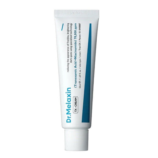 Dr. Melanix tube cream on a white background